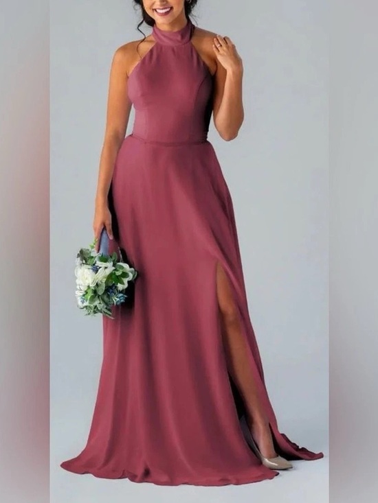 Kennedy Blue Dresses & Skirts - Kennedy Blue Rosewood Stassi Halter Neck Bridesmaid Dress